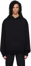 Heliot Emil Black Spherical Hoodie In Black