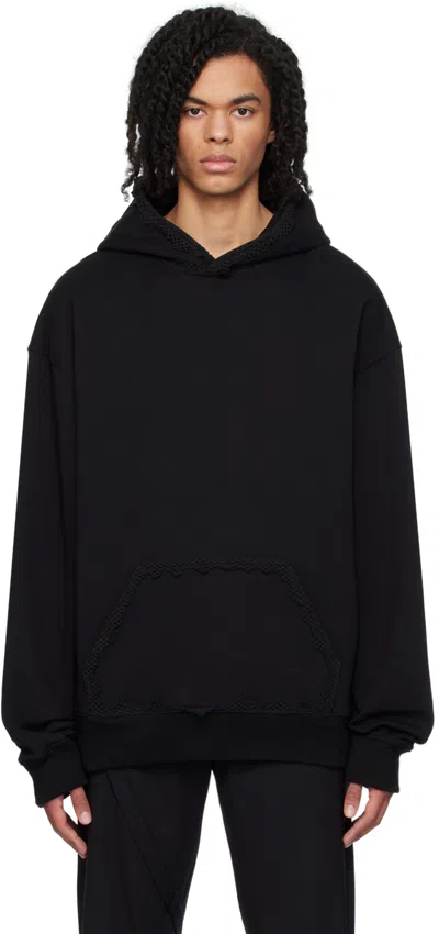 Heliot Emil Black Spherical Hoodie