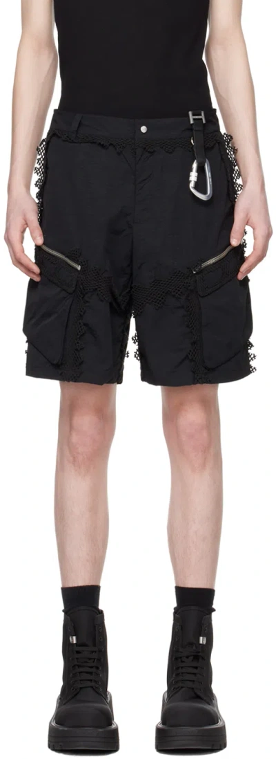 Heliot Emil Black Spherical Shorts