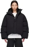 Heliot Emil Black Strap Down Jacket In Black