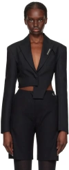 Heliot Emil Black Tailored Blazer In Black