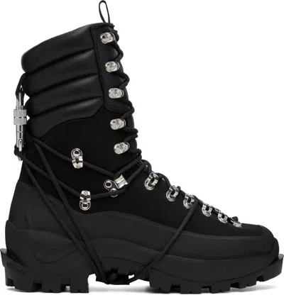 Heliot Emil Black Tall Hiking Boots