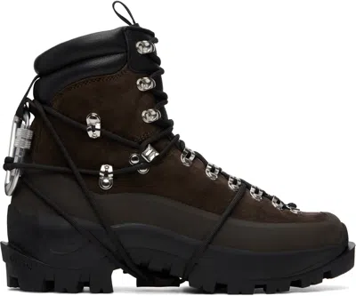 Heliot Emil Brown Hiking Boots In Black