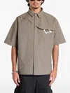 Heliot Emil Carabiner-attachment Shirt In Brown