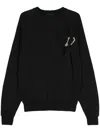 Heliot Emil Carabiner Cotton Sweatshirt In 黑色