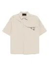 Heliot Emil Carabiner Shirt In Neutrals