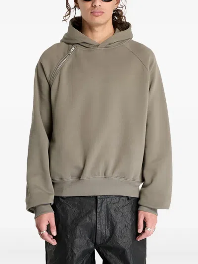 Heliot Emil Cotton Hoodie In Green