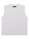 Heliot Emil Crew-neck Metal-plaque Tank Top In White