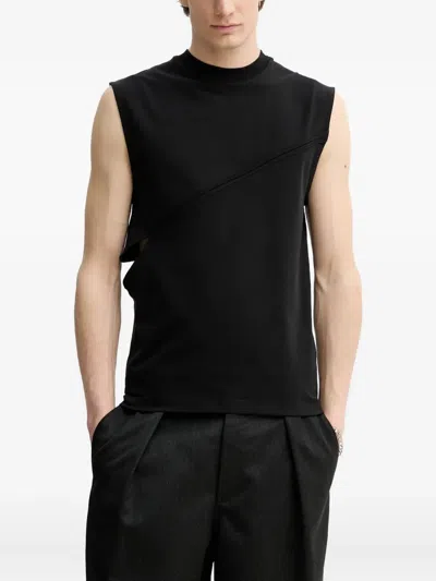 HELIOT EMIL CUT-OUT SEAM DETAIL VEST