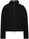 Heliot Emil Decorative-zips Hooded Jacket In Black
