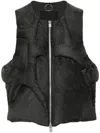Heliot Emil Diffusion Panelled Down Gilet In Black