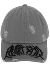 Heliot Emil Distressed-effect Baseball Cap In Grey