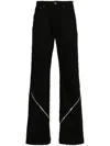 Heliot Emil Distressed-effect Cotton Jeans In Black