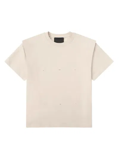 Heliot Emil Dropped-shoulder Cotton T-shirt In Neutral