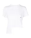 Heliot Emil Embroidered-logo Detail T-shirt In White