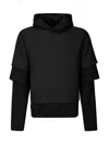 Heliot Emil Envelop Hoodie In Black