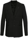 Heliot Emil Equilibrium Single-breasted Blazer In Black