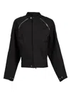 Heliot Emil Equinox Zip-detail Bomber Jacket In Black