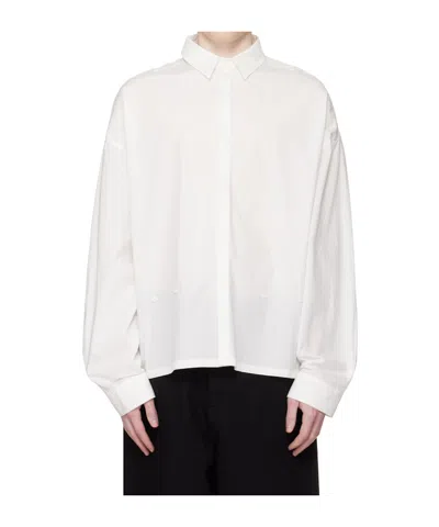 Heliot Emil Falerae Long-sleeved Shirt In White
