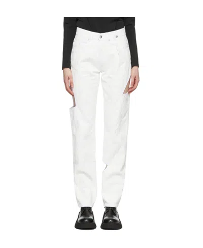 Heliot Emil Four-pocket Jeans In White