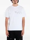 Heliot Emil Fulgens Signature-print T-shirt In White