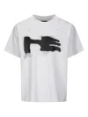 Heliot Emil Relaxed-fit Crew Neck T-shirt With Raglan Sleeves In White