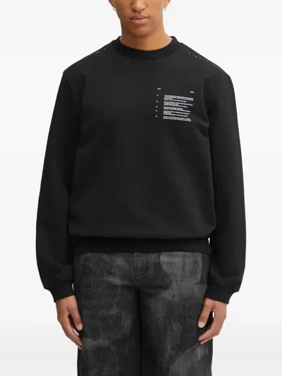 Heliot Emil Graphic-print Sweatshirt In Black