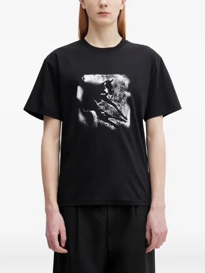 Heliot Emil Graphic-print T-shirt In Black
