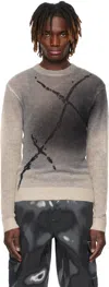Heliot Emil Fluxus Sweater In Stone