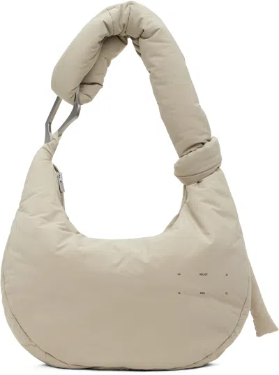 Heliot Emil Gray Attache Bag In Stone