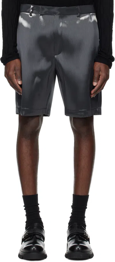 HELIOT EMIL GRAY LIQUID METAL SHORTS
