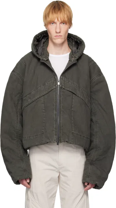Heliot Emil Gray Parametrical Worker Jacket