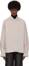 Heliot Emil Gray Vital Shirt In Light Grey