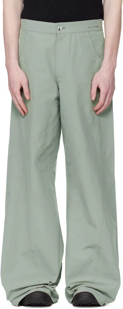 Heliot Emil Green Sella Trousers