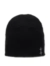 Heliot Emil H-detail Merino-wool Beanie In Blue