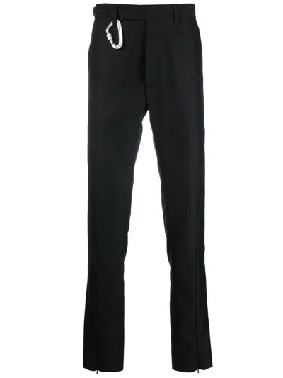 HELIOT EMIL HOOK-EMBELLISHED STRAIGHT CHINOS