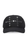 Heliot Emil Kynee Eyelet-embellished Cap In Black