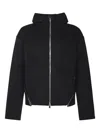 Heliot Emil Lasing Zip-up Hooded Jacket In Black