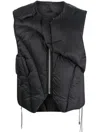 Heliot Emil Logo-print Padded Gilet In Black