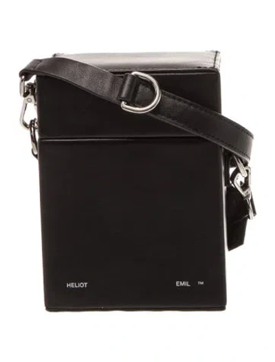 Pre-owned Heliot Emil Leather Crossbody Bag In Black