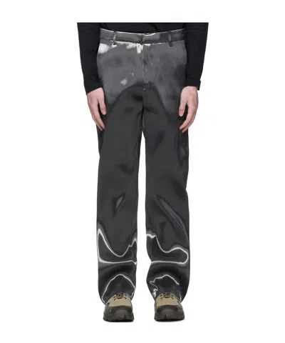 Heliot Emil Liquid Metal Pants In Gray