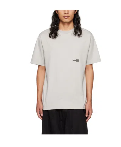 Heliot Emil Logo Round-necked T-shirt In White