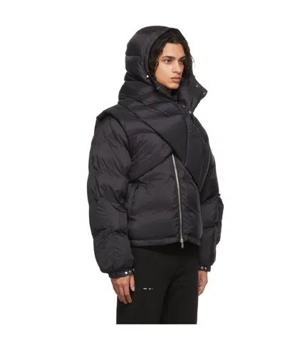 Heliot Emil Logo Scarf Quilted Cotton Suit In Black