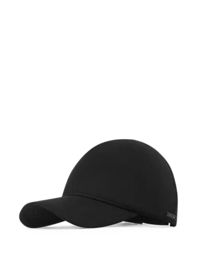 Heliot Emil Logo-plaque Baseball Cap In Black