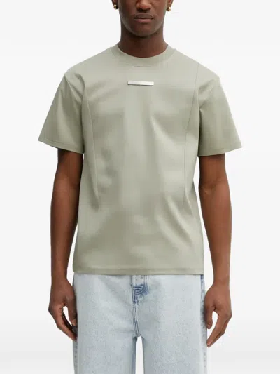Heliot Emil Logo-plaque T-shirt In Green