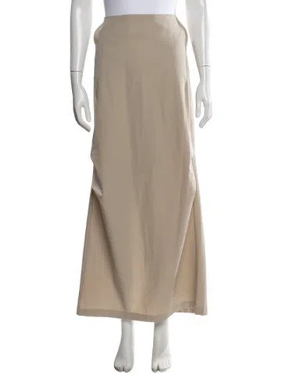 Pre-owned Heliot Emil Long Skirt In Neutrals