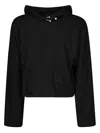 Heliot Emil Long-sleeved Cotton Sweatshirt With Hood And Metal Accent