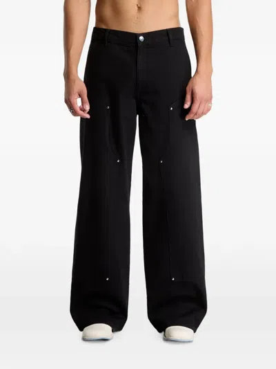 Heliot Emil Lorica Panelled Jeans In Black