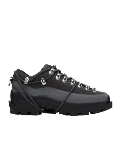 Heliot Emil Low Hiking Lace-up Ankle Boots In Black