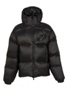 Heliot Emil Lumen Hooded Puffer Jacket In Black